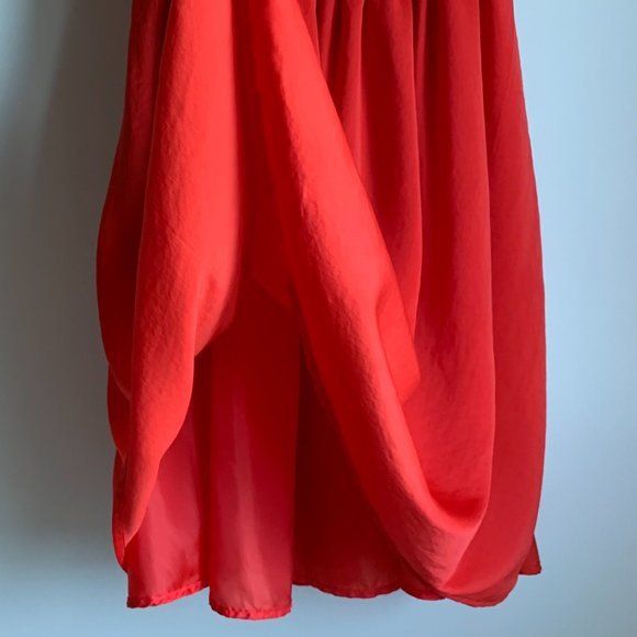 H&M Women’s Reddish Orange Spaghetti Strap Dress Size 0 (GUC) - Picture 8 of 16